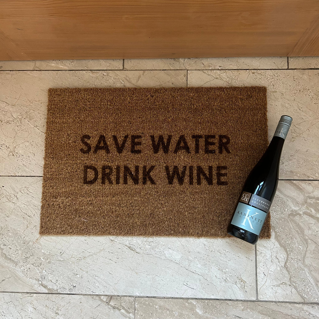 Fußmatte "SAVE WATER DRINK WINE"