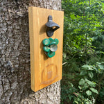 Wandflaschenöffner inkl. Magnet, Flaschenöffner personalisiert, Vatertagsgeschenk, Vatertag, Geburtstagsgeschenk