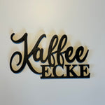 Schriftzug 3D aus Holz "Kaffee Ecke"
