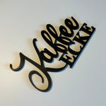 Schriftzug 3D aus Holz "Kaffee Ecke"