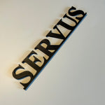 Schriftzug 3D aus Holz "SERVUS"