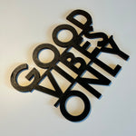 Schriftzug 3D aus Holz "GOOD VIBES ONLY" (2)