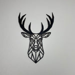 Wanddekoration Hirsch aus Holz | Polygon | Wandtattoo