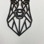 Wanddekoration Hirsch aus Holz | Polygon | Wandtattoo