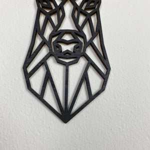 Wanddekoration Hirsch aus Holz | Polygon | Wandtattoo