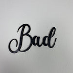 Bad Türschild | Holz Schriftzug | Toilettenschild  | Wandtattoo Holz | Wanddeko| 3D Schriftzug