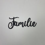 Schriftzug 3D aus Holz Familie | Holz Schriftzug | Wandtattoo Holz | Wanddeko