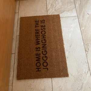 Fußmatte Kokos "Home is where the JOGGINGHOSE is"