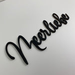Schriftzug 3D aus Holz "Meerliebe"