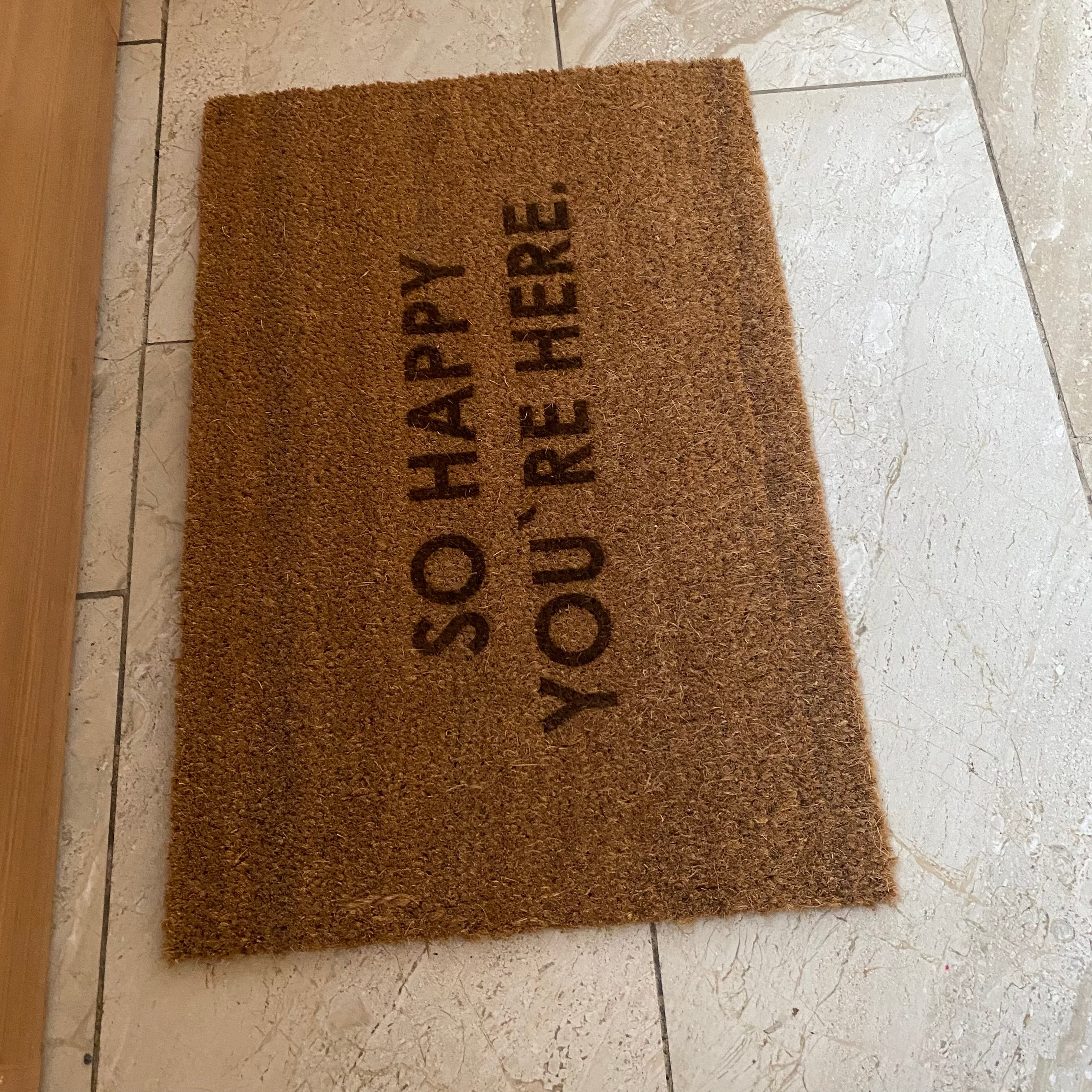 Fußmatte "so happy you´re here"