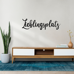 Schriftzug 3D aus Holz "Lieblingsplatz" | Holz Schriftzug | Wandtattoo Holz | Wanddeko