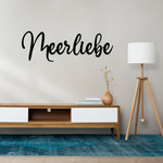 Schriftzug 3D aus Holz "Meerliebe"