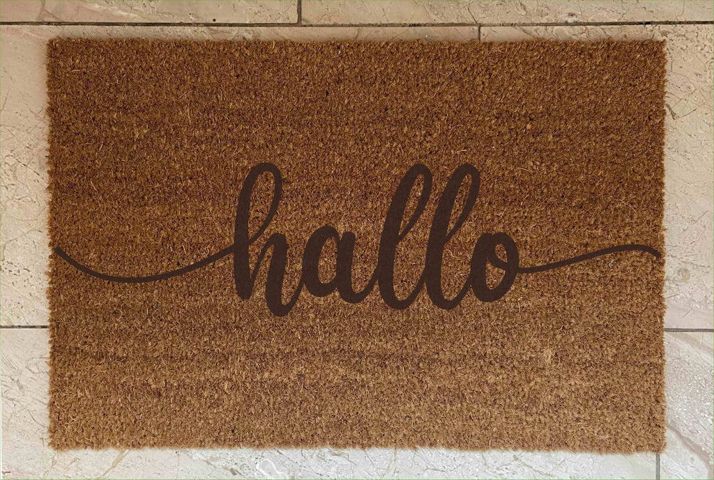 Fußmatte "hallo"