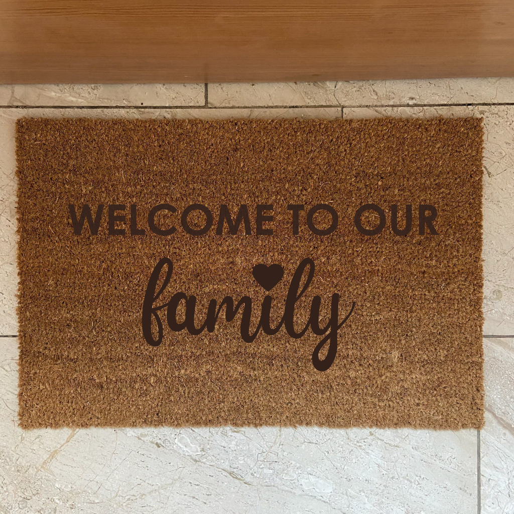 Fußmatte "Welcome to our family"