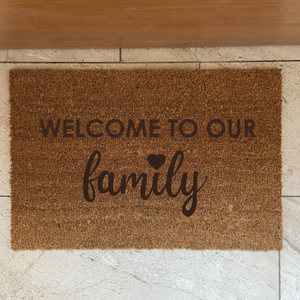 Fußmatte "Welcome to our family"