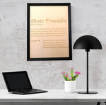 Wandbild "Beste Freundin"
