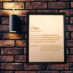 Wandbild "Oma"