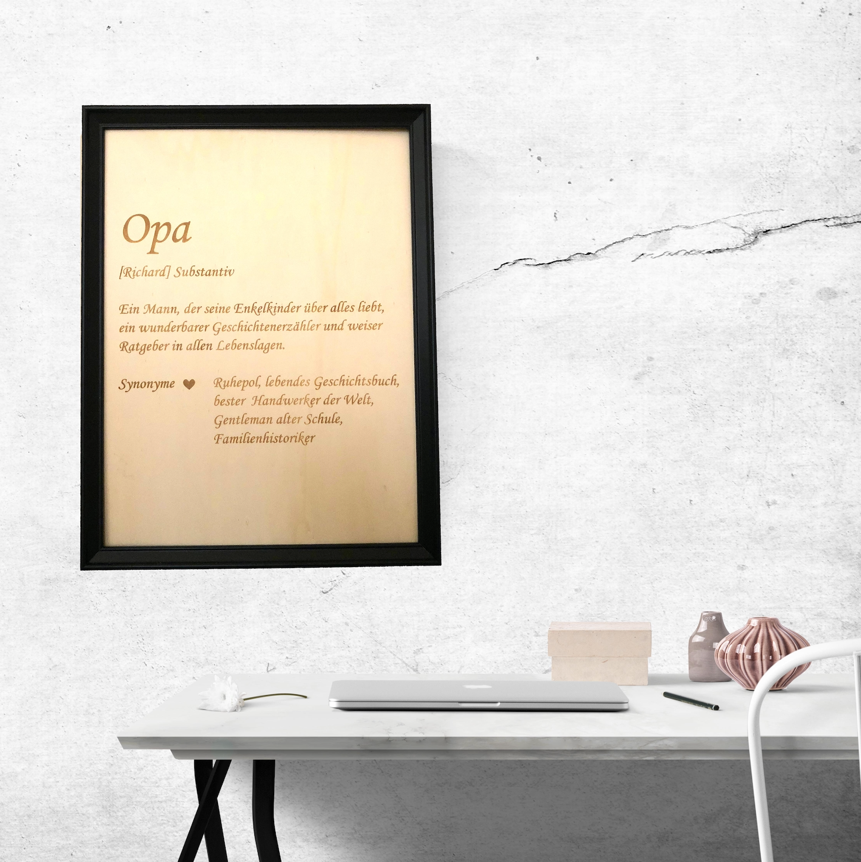 Wandbild "Opa"