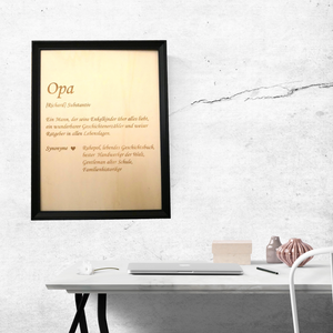 Wandbild "Opa"