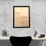 Wandbild "Papa"