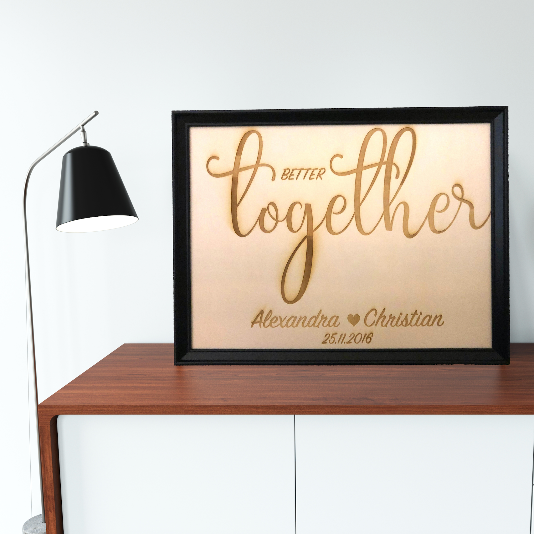 Wandbild "better together"