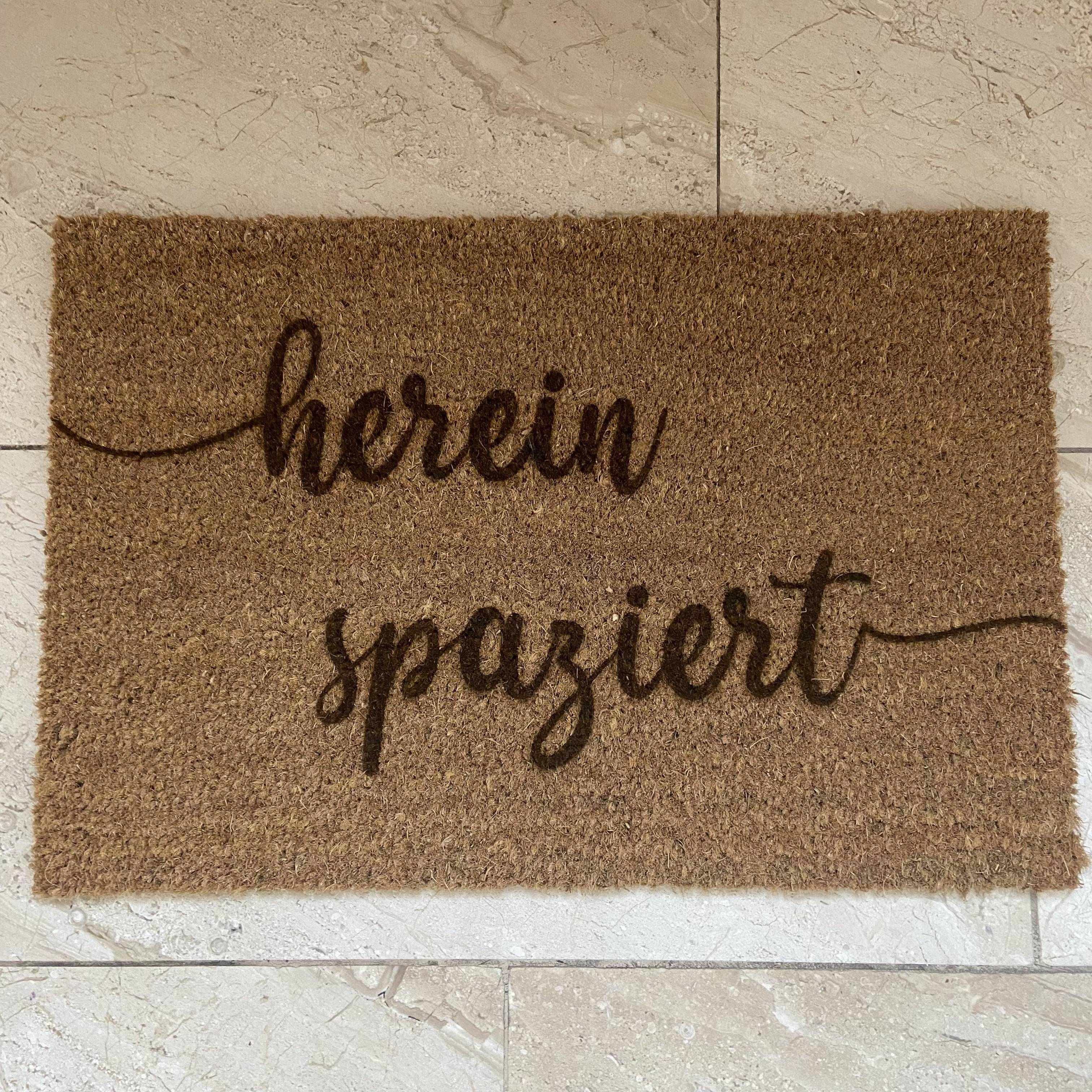 Fußmatte "herein spaziert"