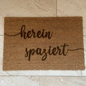 Fußmatte "herein spaziert"
