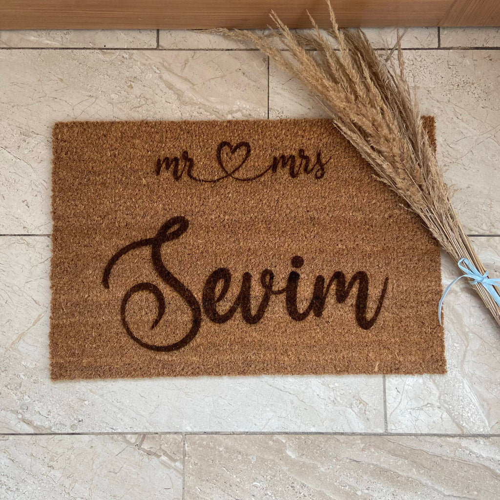 Fußmatte "mr & mrs"
