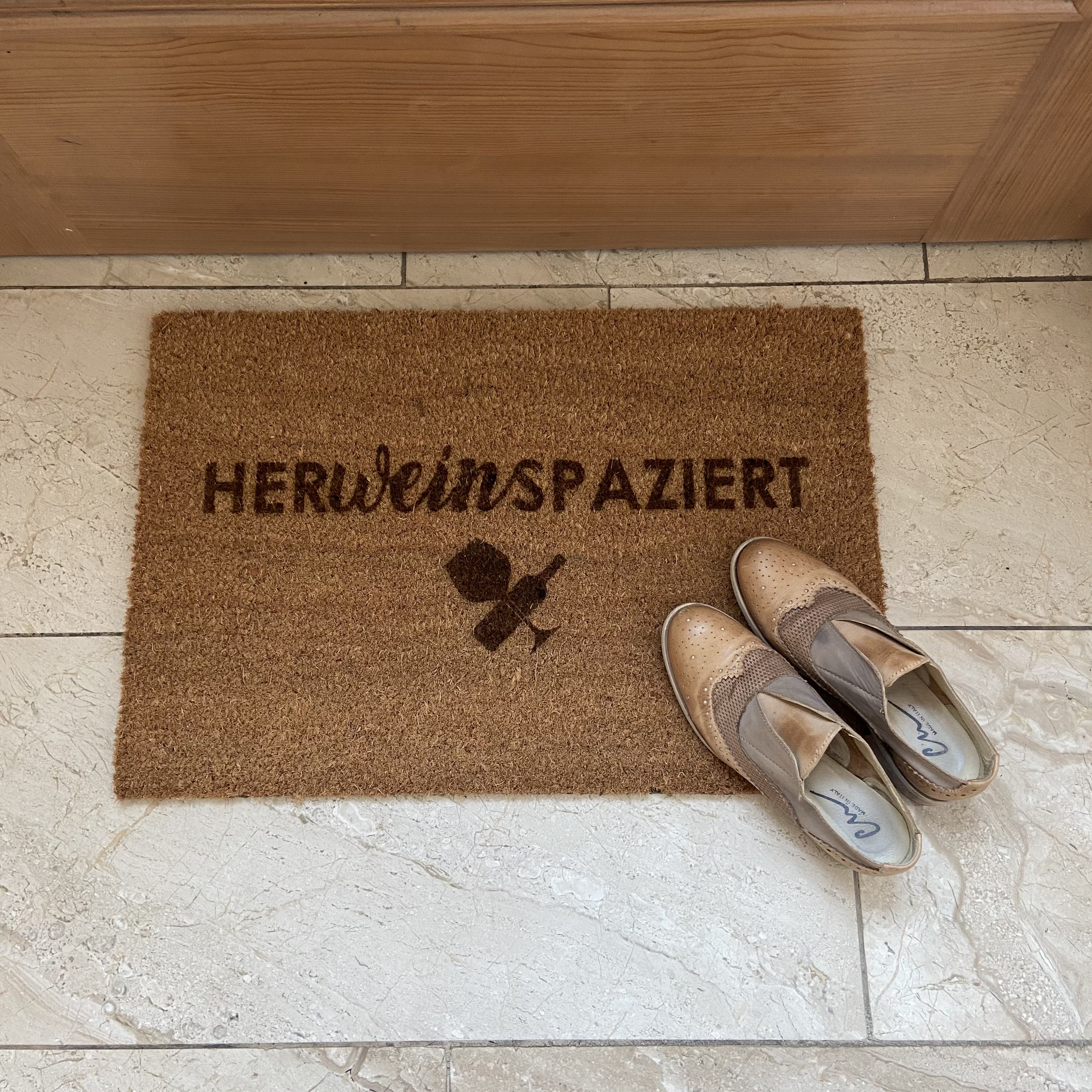 Fußmatte "HerWein Spaziert"