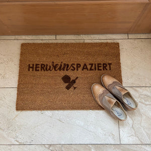 Fußmatte "HerWein Spaziert"