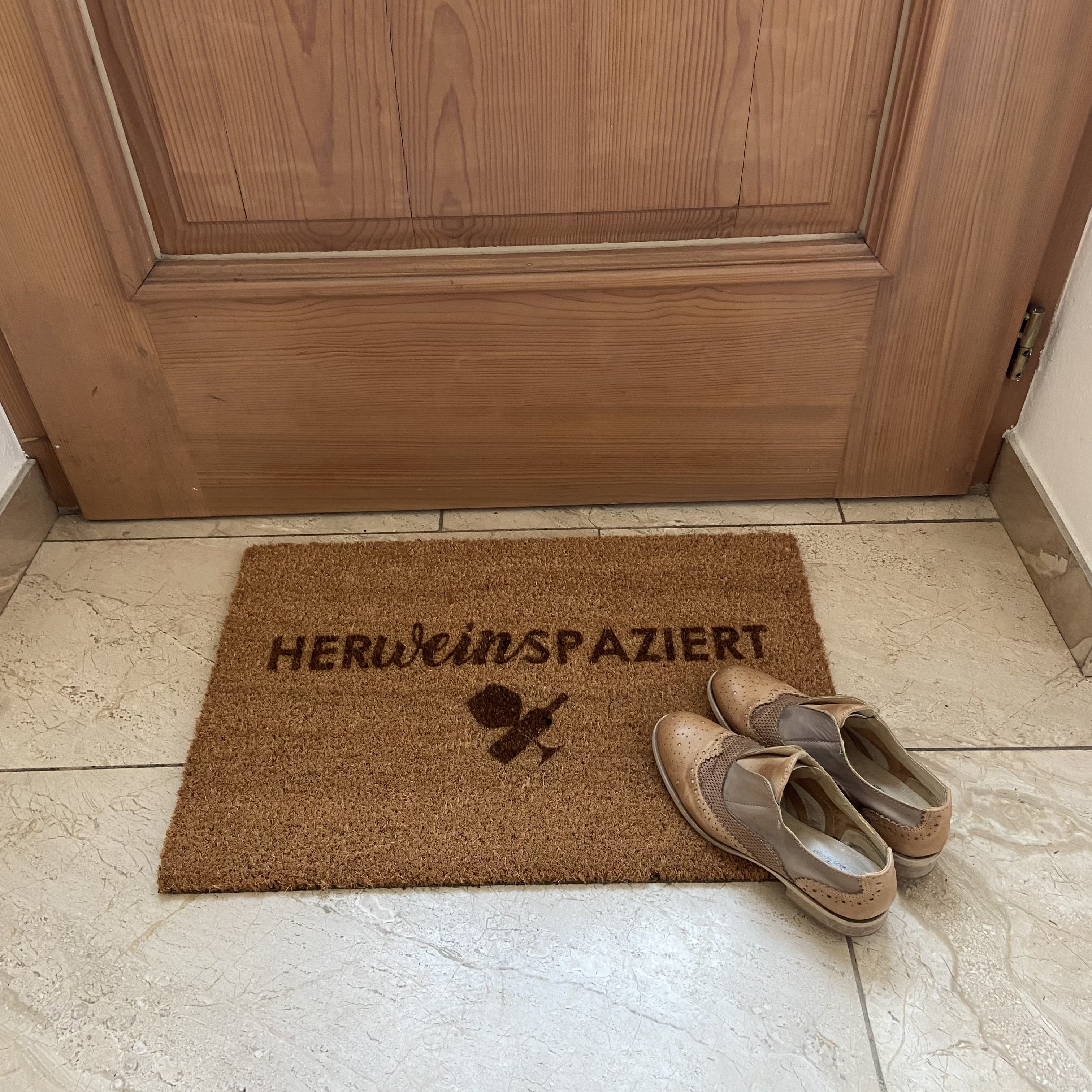 Fußmatte "HerWein Spaziert"
