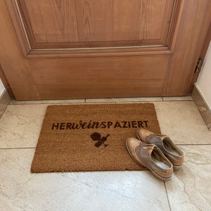 Fußmatte "HerWein Spaziert"
