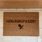 Fußmatte "HerWein Spaziert"