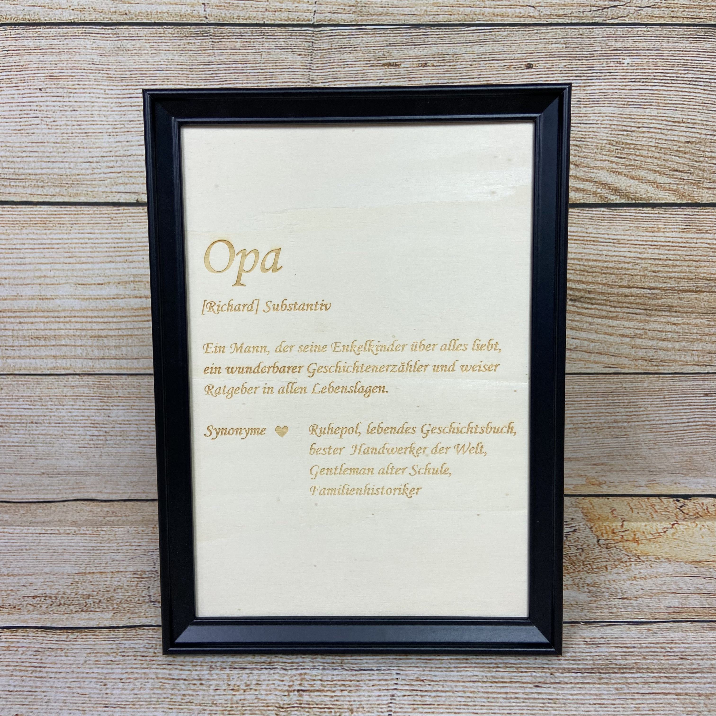 Wandbild "Opa"