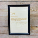 Wandbild "Opa"