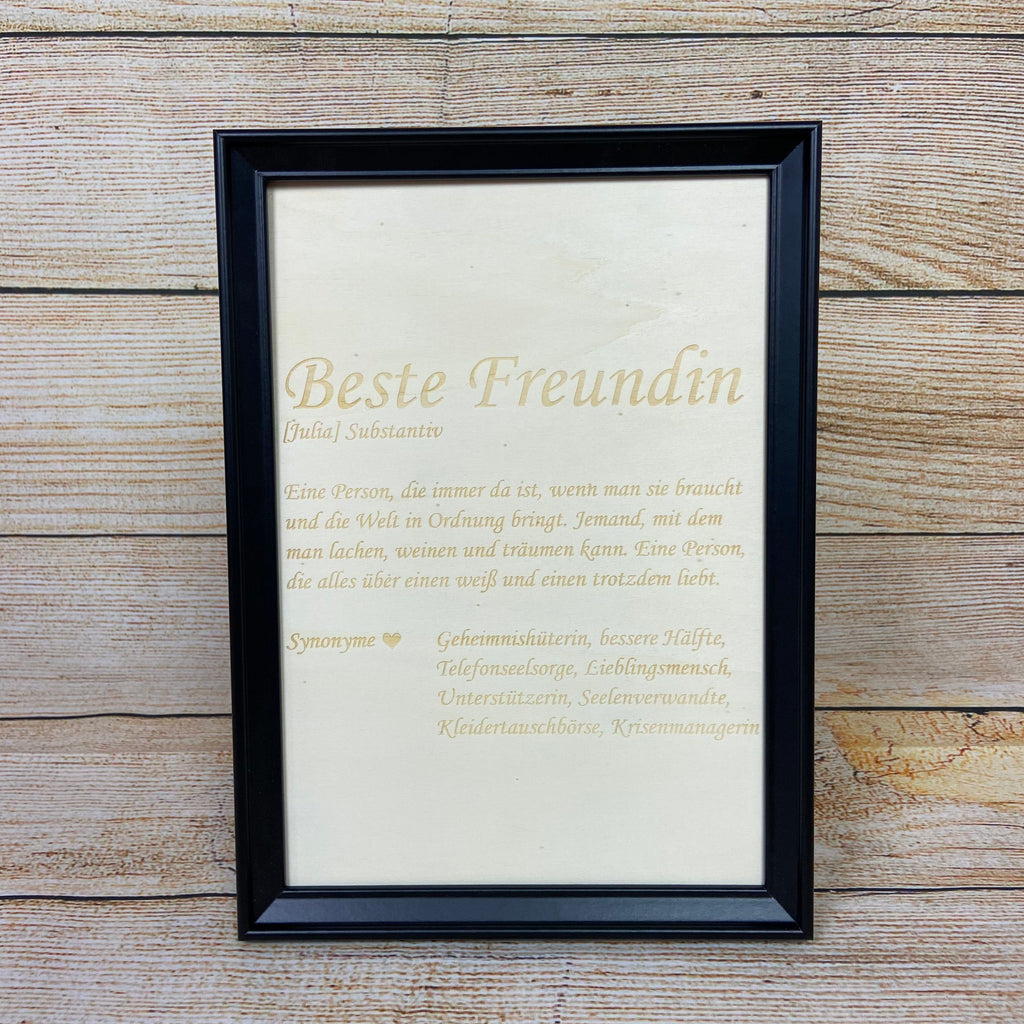 Wandbild "Beste Freundin"