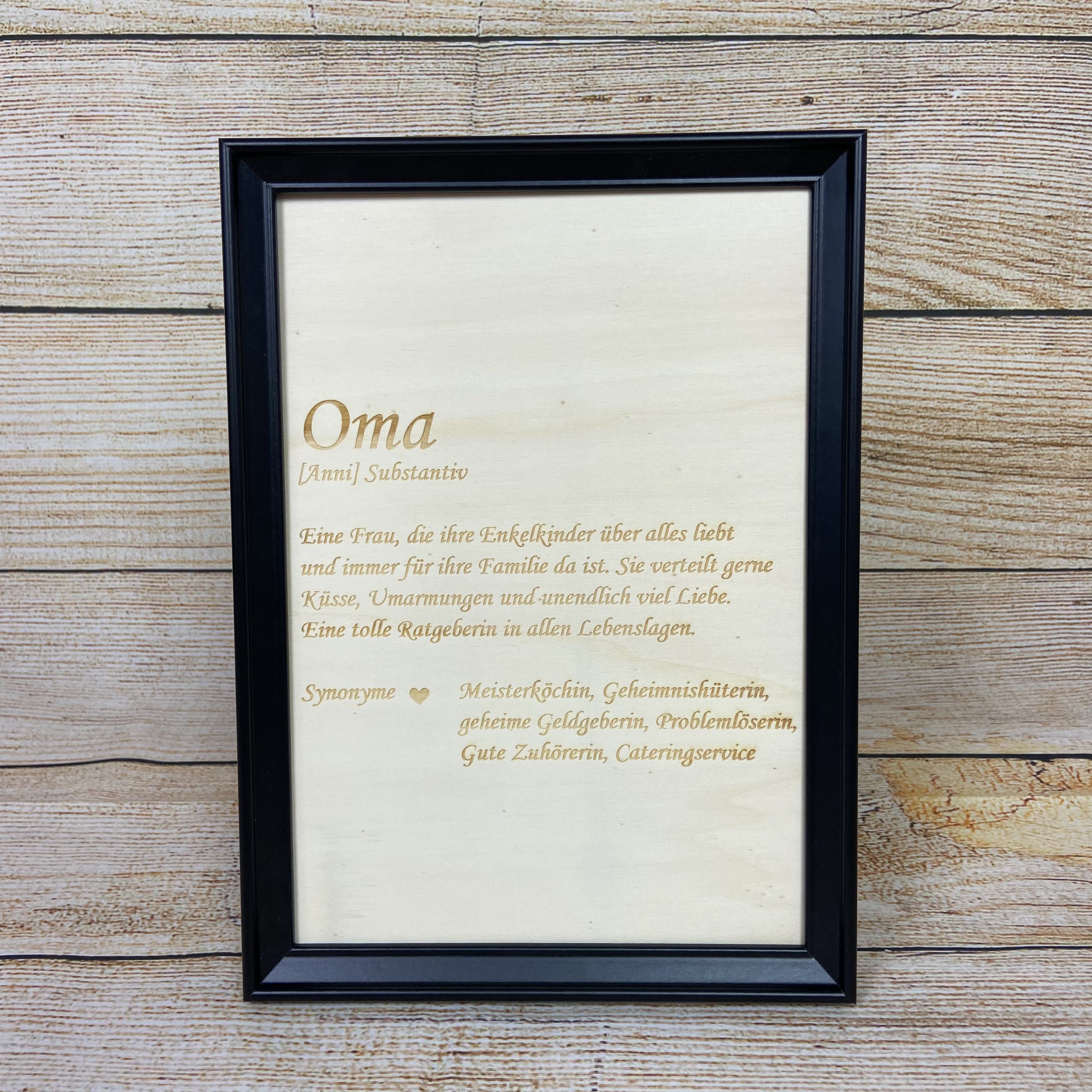 Wandbild "Oma"