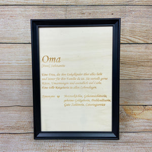 Wandbild "Oma"