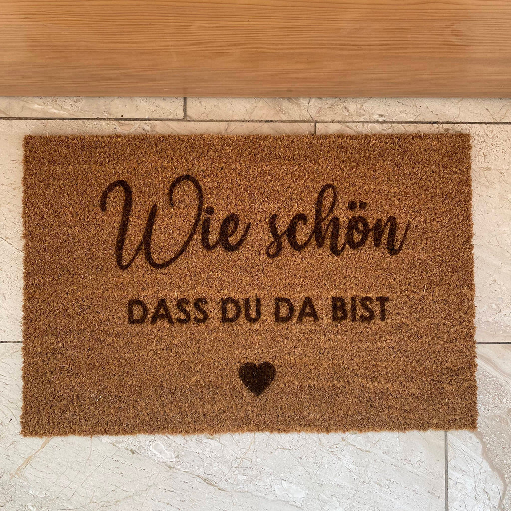 Fußmatte "wie schön dass du da bist"