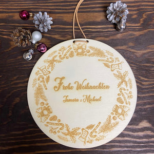 Holzschild Weihnachten