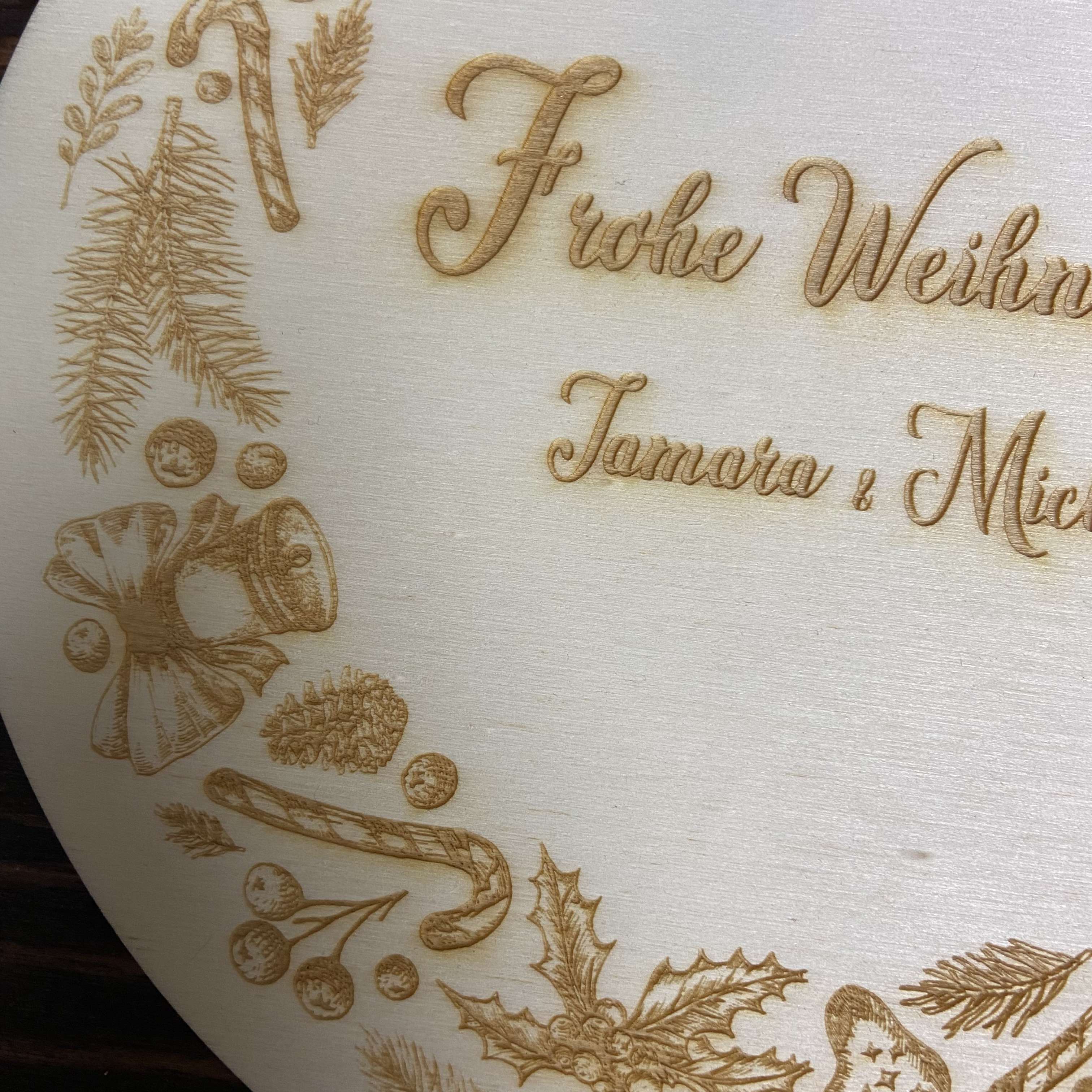 Holzschild Weihnachten