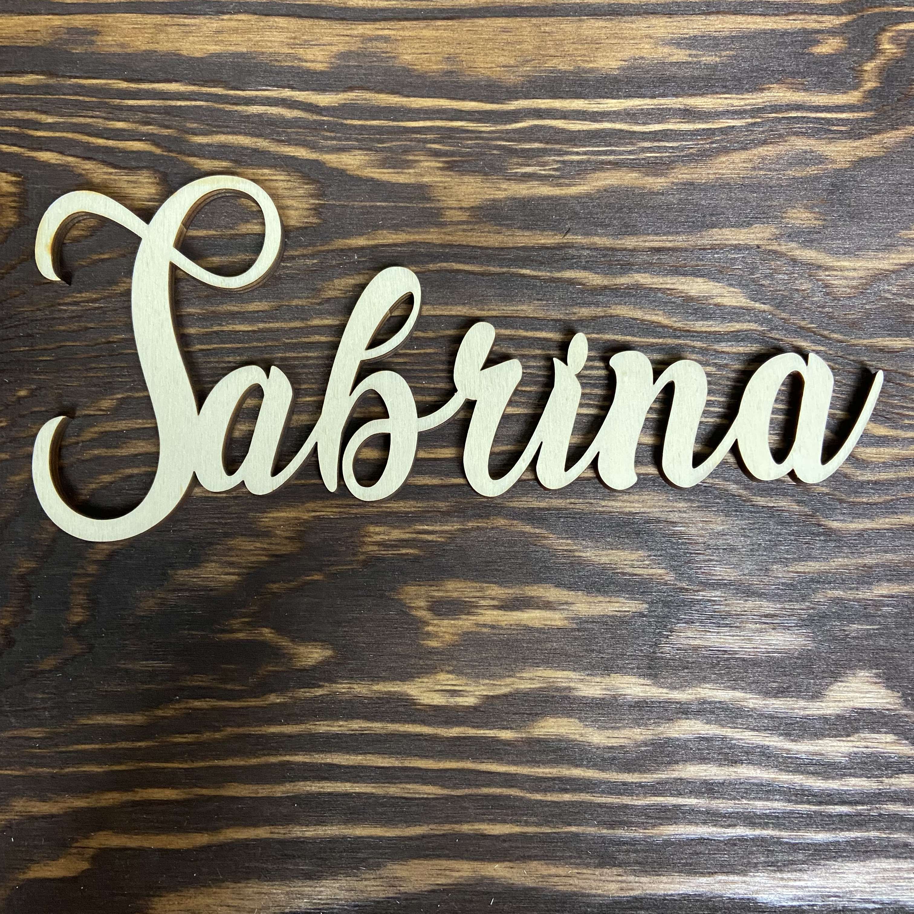 Holz-Schriftzug Personalisierbar