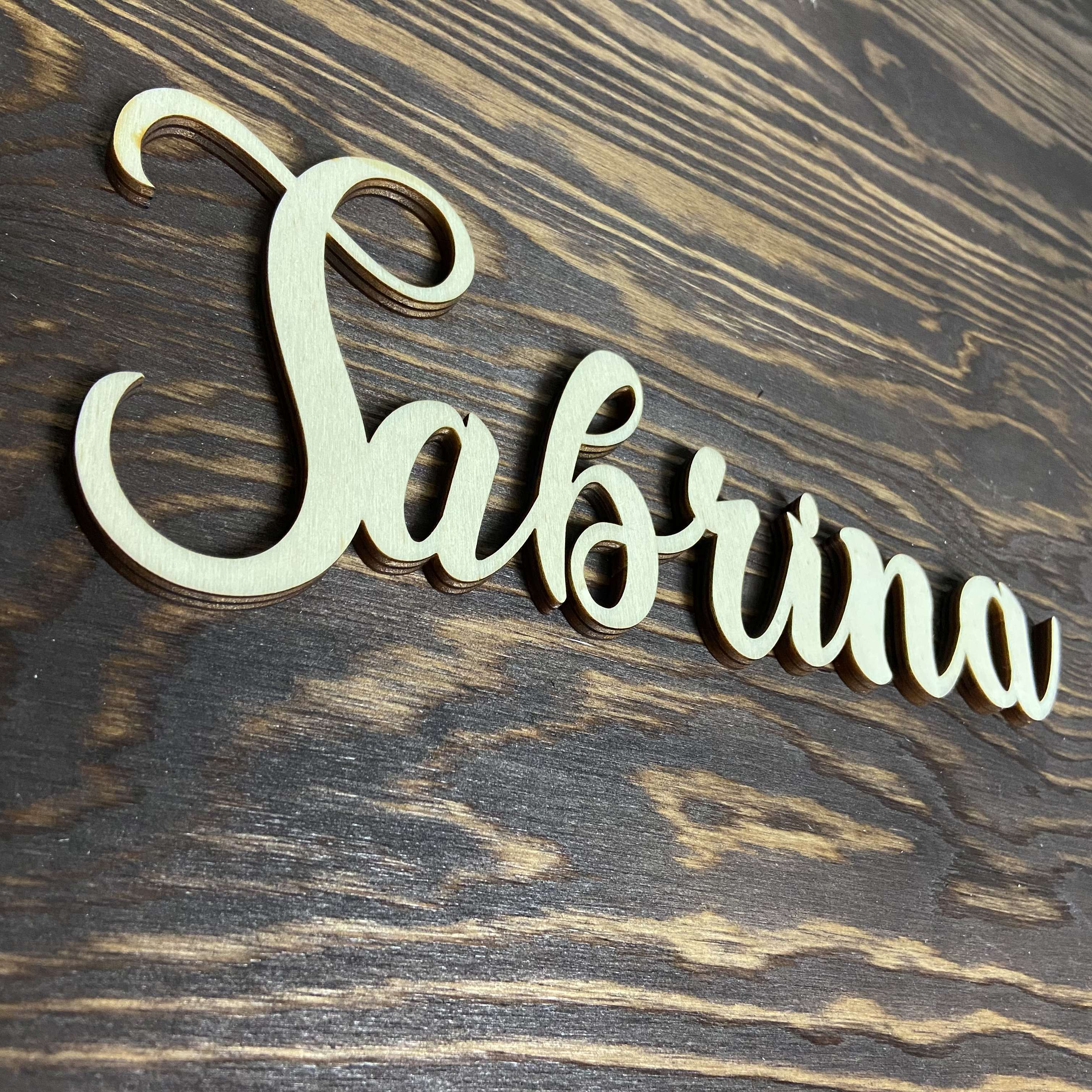 Holz-Schriftzug Personalisierbar