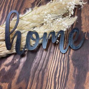 Schriftzug 3D aus Holz "home" | Holz Schriftzug | Wandtattoo Holz | Wanddeko