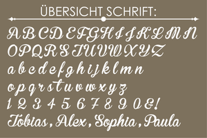 Weihnachtskugel Christbaumkugel aus Holz personalisiert | 3D Name | Design 2